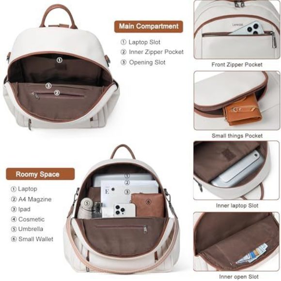 35L Backpack Purse for Women Men Large Travel Backpack for Work College Back? main image 7